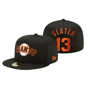 Giants Austin Slater Black 2021 Clubhouse Hat