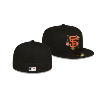 Giants Bloom Black 59FIFTY Fitted Hat