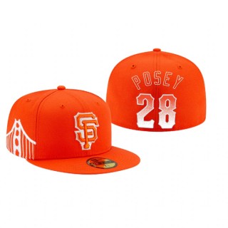 Giants Buster Posey Orange 2021 City Connect Hat
