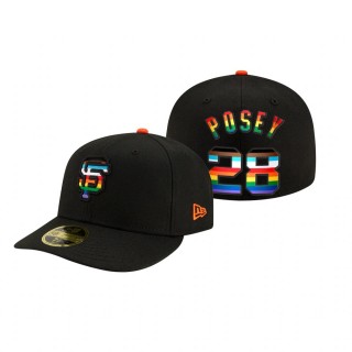 Giants Buster Posey Black 2021 Pride Month Hat