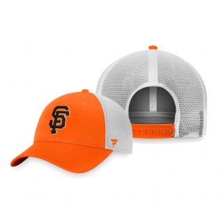 San Francisco Giants Orange White Core Trucker Snapback Hat