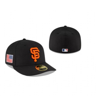 Giants Black Crystals From Swarovski Flag Low Profile 59Fifty Hat
