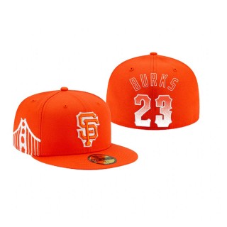 Giants Ellis Burks 2021 City Connect 59FIFTY Orange Hat