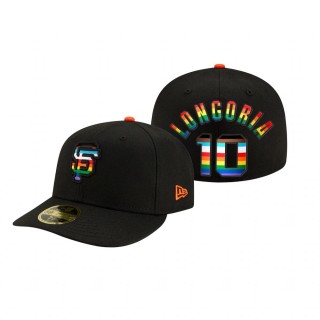 Giants Evan Longoria Black 2021 Pride Month Hat