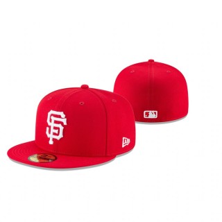 Giants Red Fashion Color Basic 59FIFTY Fitted Hat