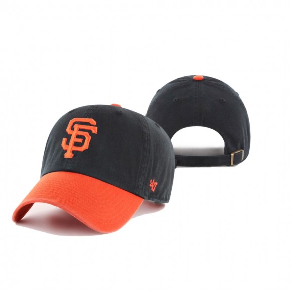 San Francisco Giants Black Game Clean Up Adjustable Hat