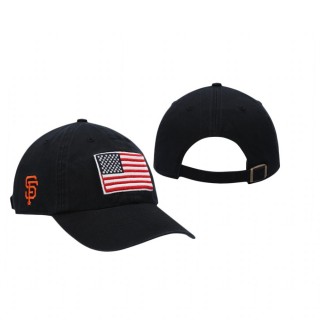 San Francisco Giants Black Heritage Front Clean Up Adjustable Hat