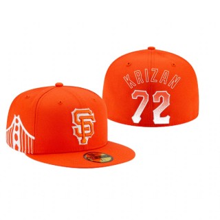 Giants Jason William Krizan Orange 2021 City Connect Hat