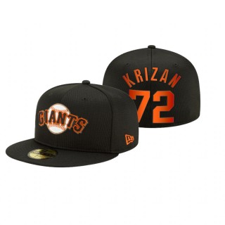 Giants Jason William Krizan Black 2021 Clubhouse Hat