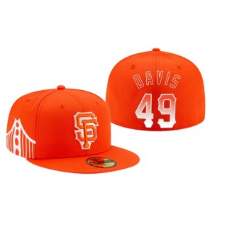 Giants Jaylin Davis Orange 2021 City Connect Hat