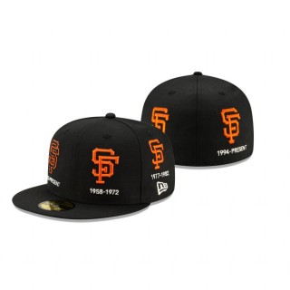 Giants Black Logo Progression 59FIFTY Fitted Hat