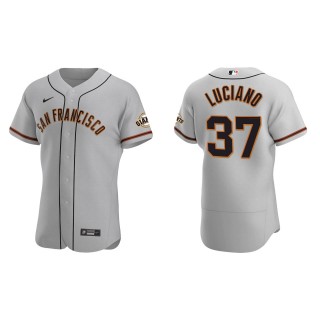 Marco Luciano Giants Gray Authentic Road Jersey