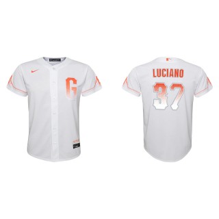 Youth Marco Luciano Giants White City Connect Replica Jersey