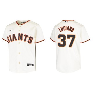 Youth Marco Luciano Giants Cream Replica Home Jersey