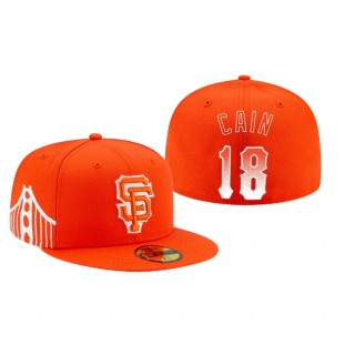 Giants Matt Cain Orange 2021 City Connect Hat