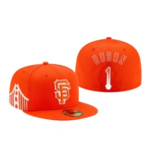 Giants Mauricio Dubon 2021 City Connect 59FIFTY Orange Hat