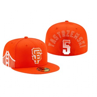 Giants Mike Yastrzemski Orange 2021 City Connect Hat