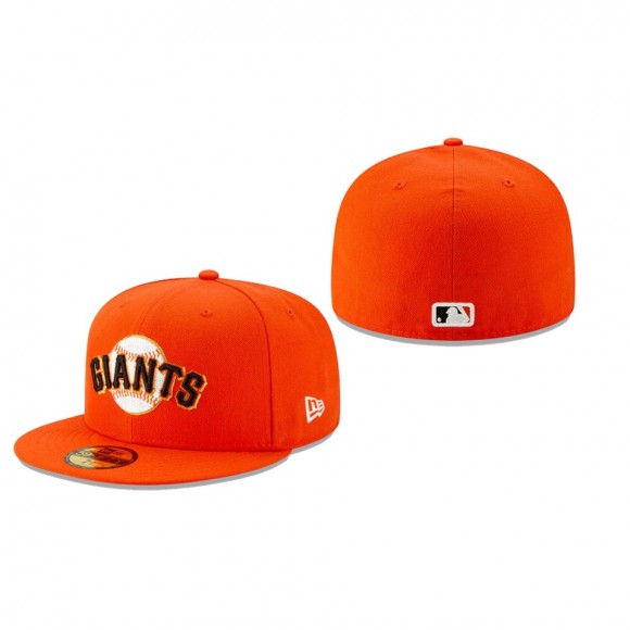 2019 MLB Little League Classic San Francisco Giants Orange 59FIFTY Fitted Hat