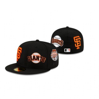 Giants Patch Pride Black 59Fifty Fitted Cap