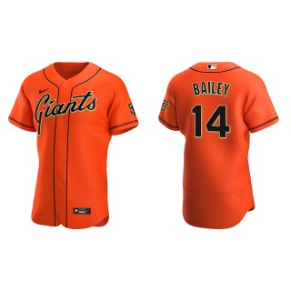 Patrick Bailey Giants Orange Authentic Alternate Jersey