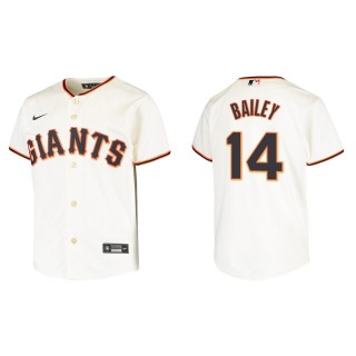 Youth Patrick Bailey Giants Cream Replica Home Jersey