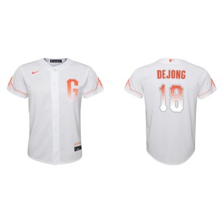 Youth Paul DeJong Giants White City Connect Replica Jersey
