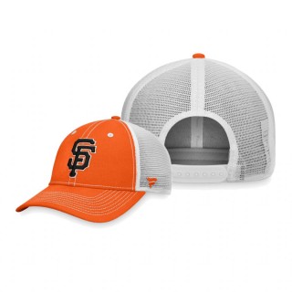 San Francisco Giants Orange White Sport Resort Trucker Snapback Hat
