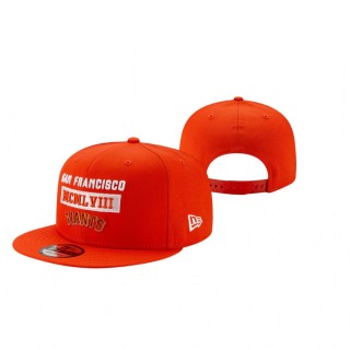 San Francisco Giants Orange Stack 9FIFTY Snapback Hat