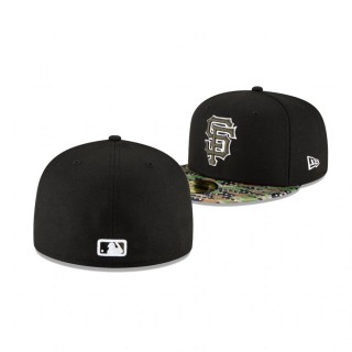 Giants Black Camo Star Viz 59FIFTY Fitted Hat