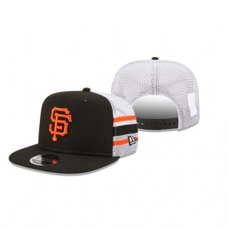 San Francisco Giants Black Stripe Trucker 9FIFTY Hat