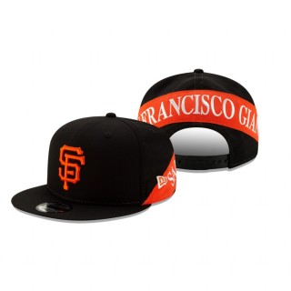 San Francisco Giants Black Team Bulletin 9FIFTY Adjustable Snapback Hat