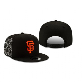 San Francisco Giants Black Team Shorten 9FIFTY Adjustable Snapback Hat