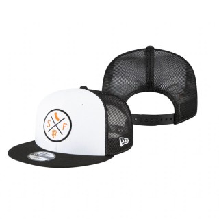 San Francisco Giants White Black Vert 2.0 9FIFTY Trucker Snapback Hat