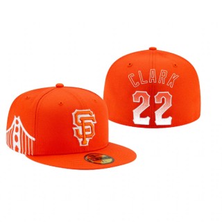 Giants Will Clark Orange 2021 City Connect Hat