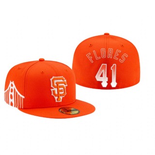 Giants Wilmer Flores Orange 2021 City Connect Hat