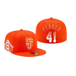 Giants Wilmer Flores 2021 City Connect 59FIFTY Orange Hat