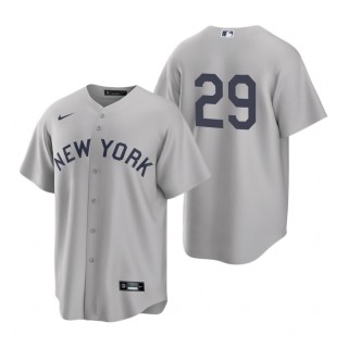 New York Yankees Gio Urshela Nike Gray 2021 Field of Dreams Replica Jersey