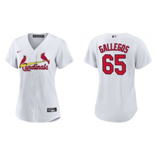Women's St. Louis Cardinals Giovanny Gallegos White Replica Jersey