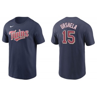 Men's Minnesota Twins Giovanny Urshela Navy Name & Number T-Shirt