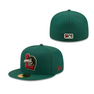 Great Lakes Loons Green Authentic Collection 59FIFTY Fitted Hat
