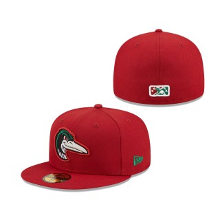 Men's Great Lakes Loons Red Authentic Collection 59FIFTY Fitted Hat