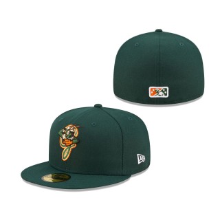 Men's Greensboro Grasshoppers Green Authentic Collection 59FIFTY Fitted Hat
