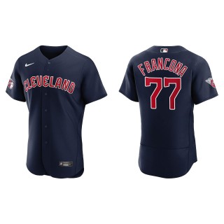 Terry Francona Guardians Navy Authentic Jersey