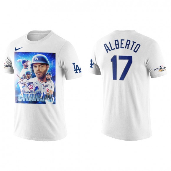 Hanser Alberto Los Angeles Dodgers White 2022 NL West Division Champions T-Shirt