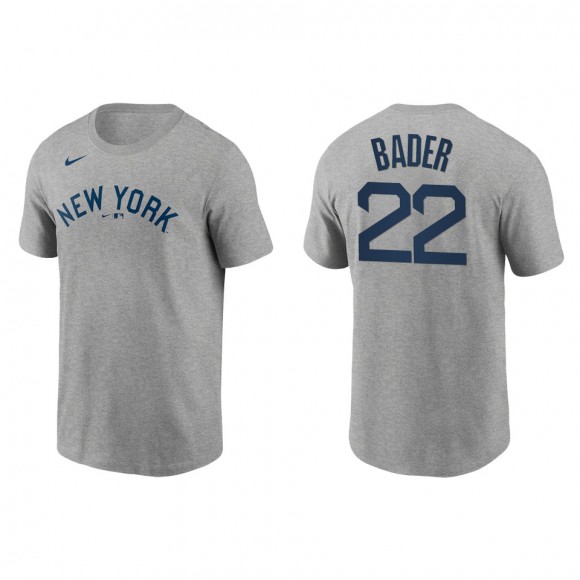 Men's New York Yankees Harrison Bader Gray Field of Dreams T-Shirt