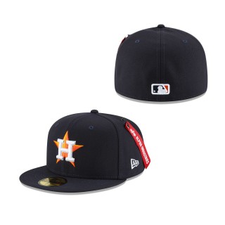 Houston Astros x Alpha Industries 59FIFTY Fitted Hat Navy
