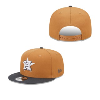 Men's Houston Astros Brown Charcoal Color Pack Two-Tone 9FIFTY Snapback Hat