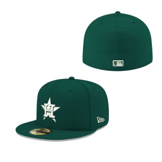 Men's Houston Astros Green Logo 59FIFTY Fitted Hat
