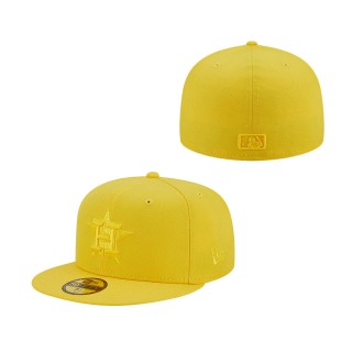 Houston Astros Icon Color Pack 59FIFTY Fitted Hat Yellow