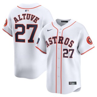 Houston Astros Jose Altuve White 2024 MLB World Tour Mexico City Series Home Limited Player Jersey